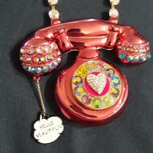 Betsey Johnson Phone necklace